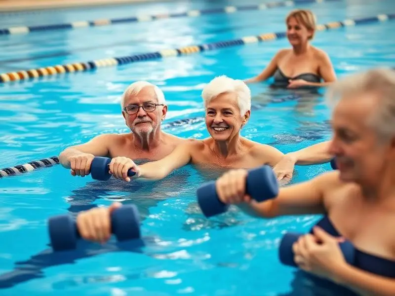 Entrenamiento con Mancuernas Acuáticas
